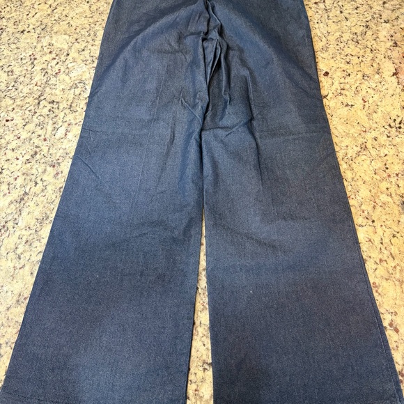 Lee Women's Indigo Blue Mid Rise Regular Fit Trousers - Picture 8 of 9